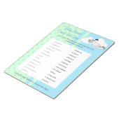 Bloc-note Stores avec un mignon petit bébé garçon - Barre de (Incliné)