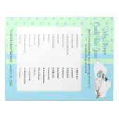 Bloc-note Stores avec un mignon petit bébé garçon - Barre de (Devant)