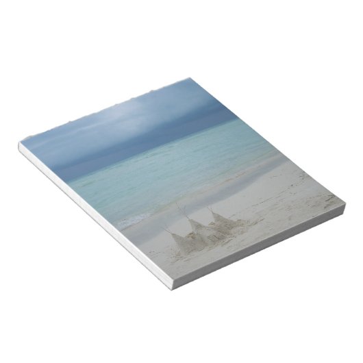 Bloc-note Stormy Sandcastle Beach Landscape (Incliné)