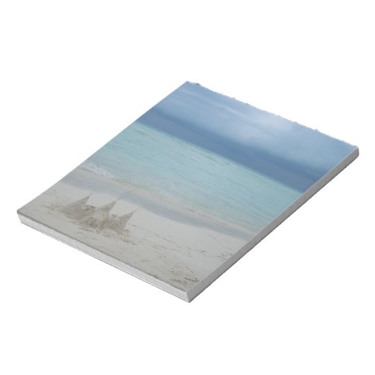 Bloc-note Stormy Sandcastle Beach Landscape (Tourné)