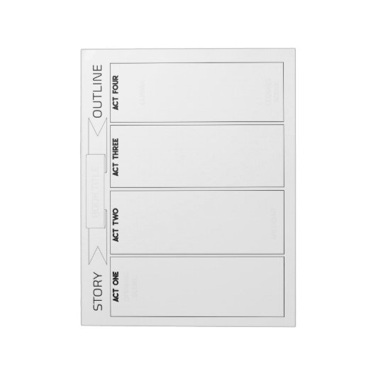 Bloc-note Story Outline Notepad (Tourné)