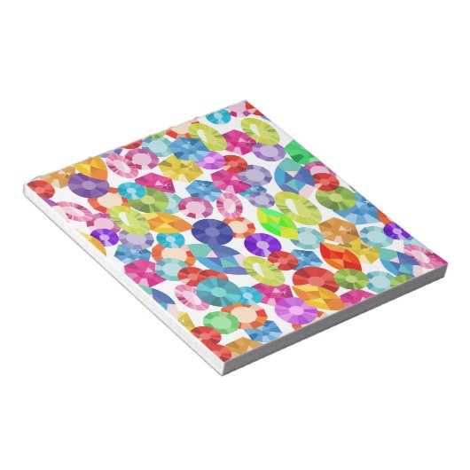 Bloc-note strass arc-en-ciel (Incliné)