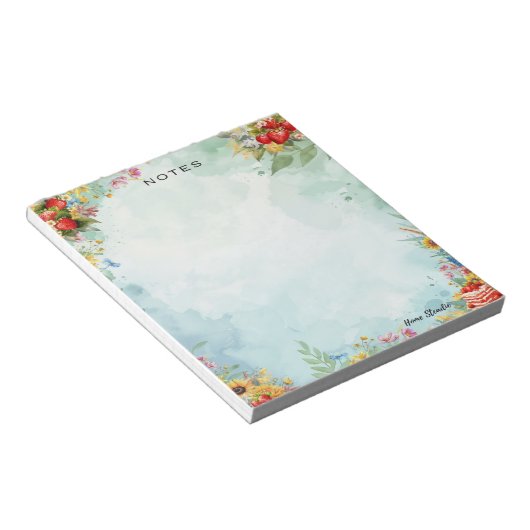 Bloc-note Strawberry Sweet Treat Blank Notepad (Incliné)