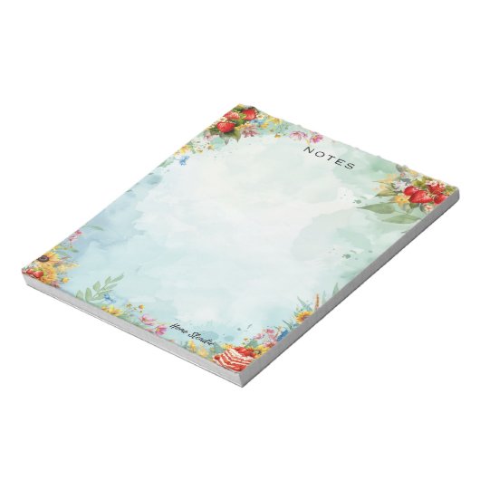 Bloc-note Strawberry Sweet Treat Blank Notepad (Tourné)