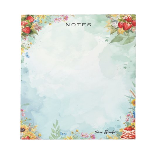 Bloc-note Strawberry Sweet Treat Blank Notepad (Devant)