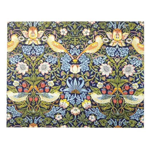 Bloc-note Strawberry Thief, célèbre motif, (Devant)