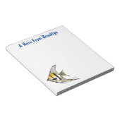 Bloc-note Striped angelfish cartoon (Incliné)