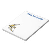 Bloc-note Striped angelfish cartoon (Tourné)