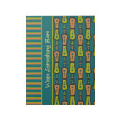 Bloc-note Stripes, Motif tribal, Turquoise : Bloc-notes, Jot (Tourné)