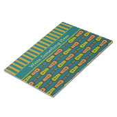 Bloc-note Stripes, Motif tribal, Turquoise : Bloc-notes, Jot (Incliné)