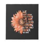 Bloc-note Strong Is The Only Choice (Devant)