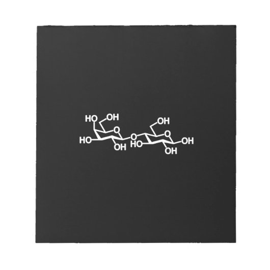 Bloc-note Structure du lait lactose (Devant)