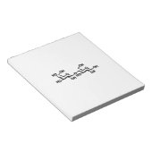 Bloc-note Structure du lait lactose (Incliné)