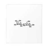 Bloc-note Structure du lait lactose (Devant)