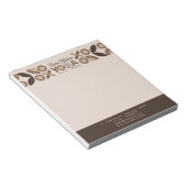 Bloc-note Studio de Motif géométrique Brown Beige moderne Yo (Incliné)