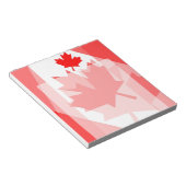 Bloc-note Style canadien Feuille d'érable rouge en couches C (Incliné)