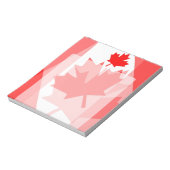 Bloc-note Style canadien Feuille d'érable rouge en couches C (Tourné)