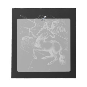 Bloc-note Style Chrome Sagittarius Zodiac Connexion Hevelius