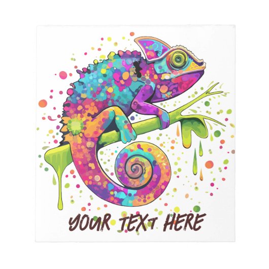 Bloc-note Style d'aquarelle des teintures Chameleon (Devant)