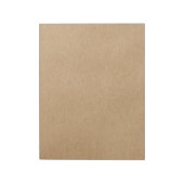 Bloc-note Style de papier kraft rustique simple (Tourné)
