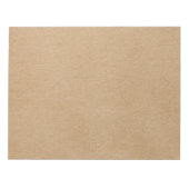 Bloc-note Style de papier kraft rustique simple (Devant)