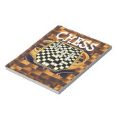 BLOC-NOTE STYLE DE PLATINEAU D'ÉCHECS (Tourné)