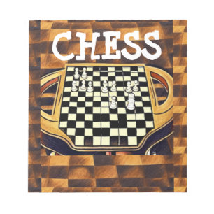 BLOC-NOTE  STYLE DE PLATINEAU D'ÉCHECS