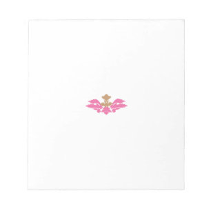 Bloc-note Style Décor, Rose Chaud, Laiton Antique