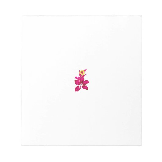Bloc-note Style floral, ArtyClick Crimson, Or léger (Devant)
