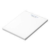Bloc-note Style rétro Élégant Plaque blanche simple (Tourné)