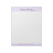 Bloc-note Style Violet minimaliste (Tourné)