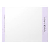 Bloc-note Style Violet minimaliste (Devant)
