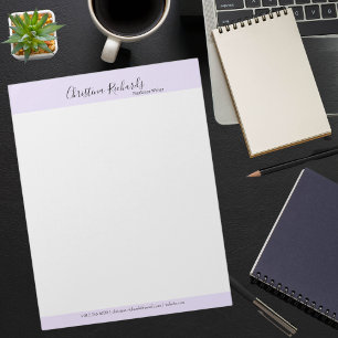 Bloc-note Style Violet minimaliste