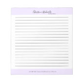 Bloc-note Style Violet minimaliste Linne (Devant)