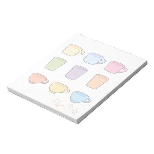 Bloc-note Stylish Cute Mugs Unique Trendy Simple (Tourné)