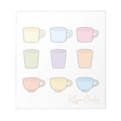 Bloc-note Stylish Cute Mugs Unique Trendy Simple  (Devant)