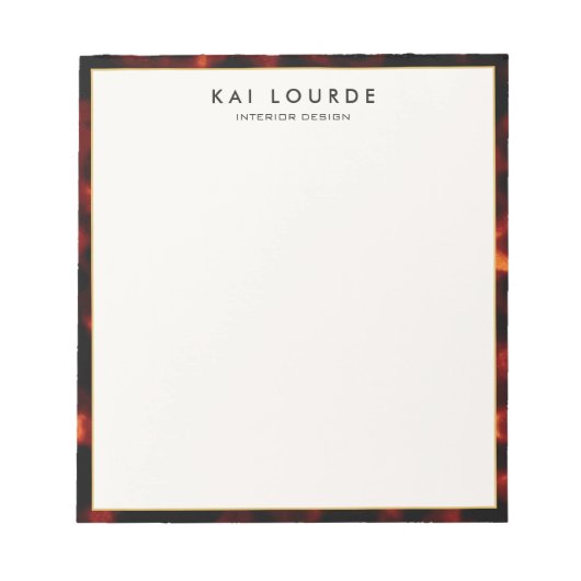 Bloc-note Stylish Elegant Tortoiseshell (Devant)