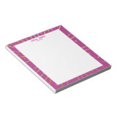 Bloc-note Stylish Goldish Pink Typography Personalized Name (Incliné)