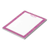 Bloc-note Stylish Goldish Pink Typography Personalized Name (Tourné)