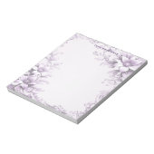 Bloc-note Stylish Purple Flowers Notepad (Tourné)
