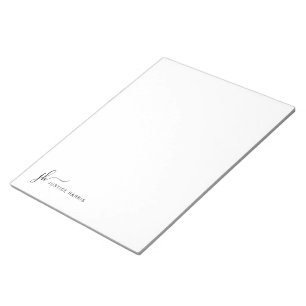 Bloc-note Stylo élégant Monogramme Papier à lettres personna