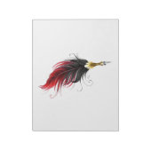 Bloc-note Stylo rouge en plumes avec nib or (Tourné)