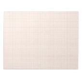 Bloc-note Subtle Neutral Grid Notepad (Devant)