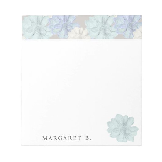 Bloc-note Succulents Art Pattern Custom (Devant)