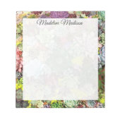 Bloc-note Succulents colorés (Devant)