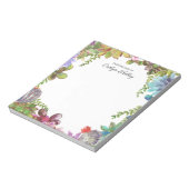 Bloc-note Succulents peints du bureau de, Personnalisé (Tourné)