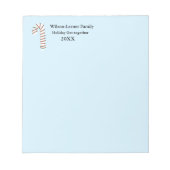 Bloc-note Sucre de canne artistique de la saison des Fêtes (Devant)