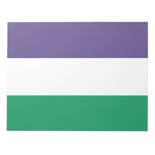Bloc-note Suffragette Flag (Devant)