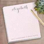 Bloc-note Suite de papeterie rose et gris Pastel pour femmes<br><div class="desc">Un design magnifique et féminin qui est parfait pour toute petite fille ou même une mariée. Si vous avez besoin de déplacer des éléments,  cliquez sur la zone de conception pour apporter des modifications.</div>