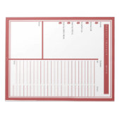 Bloc-note Suivi budgétaire mensuel (Devant)